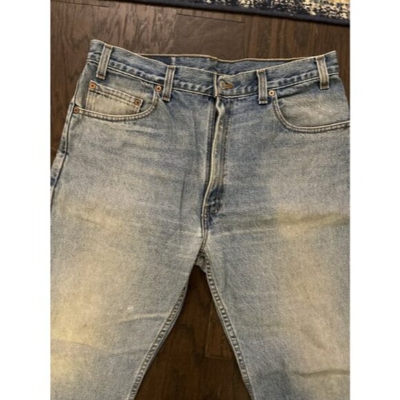 Vintage Worn Levi’s 505 Jeans 36x30 '99 Red Tab Y2K Straight Fit Fade Distressed - Picture 4 of 9